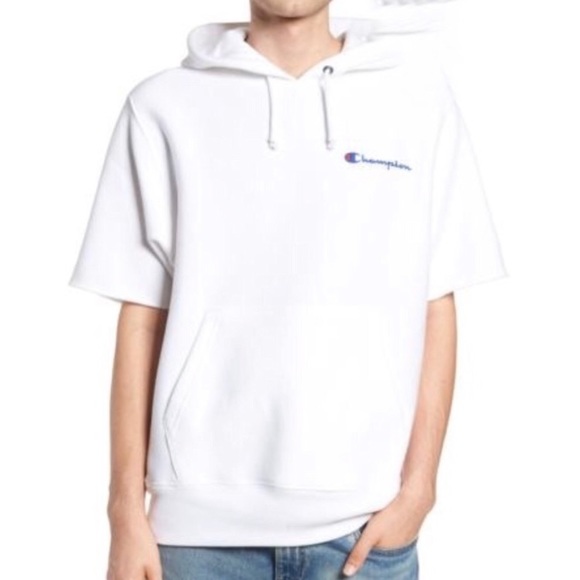 champion reverse weave short sleeve sweatshirt